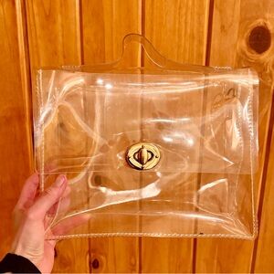Clear Vinyl clutch Handbag